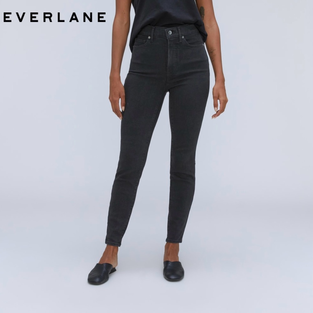 EVERLANE Women’s The Way-High Skinny Jeans Color: Ash  | Size: 26 Crop